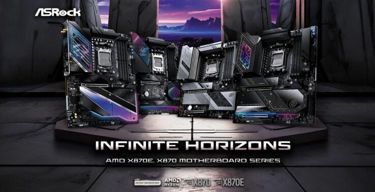 ASRock X870 & X870E lineup showcased by ASRock